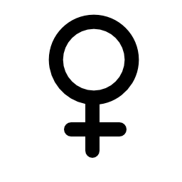 女性の性別シンボル無料アイコン