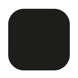 黒い丸い正方形無料アイコン