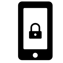 携帯電話スクリーンの無料アイコンの南京錠の記号