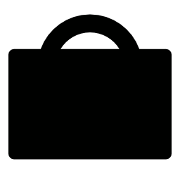 スーツケース黒い図形無料アイコン