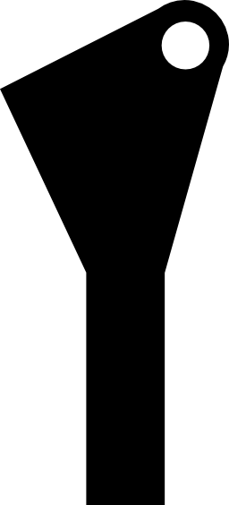 三角形の無料のアイコンのキー黒モダンなシルエット