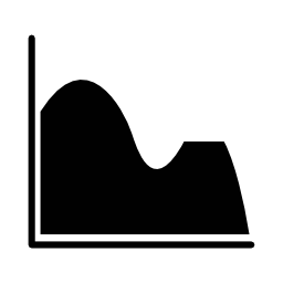 継続的なデータグラフィック波チャート無料アイコン