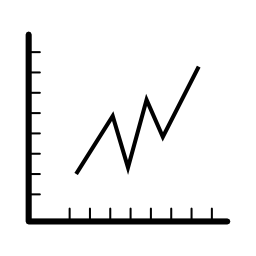 シンプルなグラフィックチャートインタフェースシンボル無料アイコン