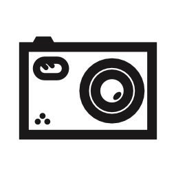 写真カメラ輪郭の無料アイコン
