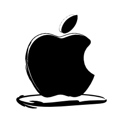 アップルのスケッチのロゴの無料ア...