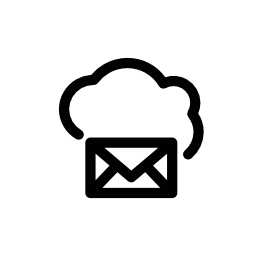 雲無料アイコンを新しいメール