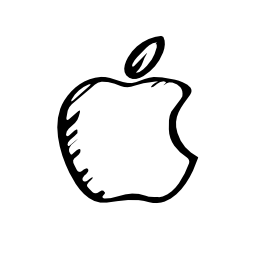 アップルのスケッチのロゴの無料ア...