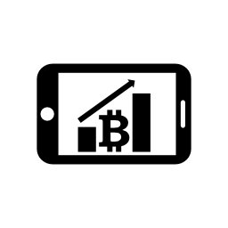 Bitcoin携帯電話グラフィック無料...