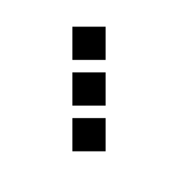 省略記号3垂直正方形メニューインタフェースシンボル無料アイコン