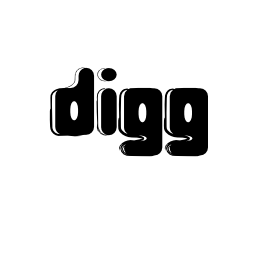 Diggスケッチ社会ロゴシンボル無料アイコン