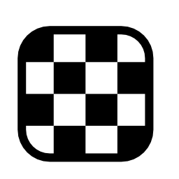 無料アイコンの丸みを帯びた正方形のチェス盤