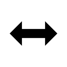 反対方向アイコンでポイント両方側面無料ポイントが2つの矢印