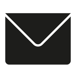 新しいメールブラックバック封筒インターフェイス無料アイコンのシンボル