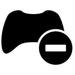 [キャンセル]ゲームの制御インタフェースシンボル無料アイコン