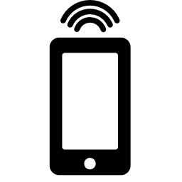 信号の無料アイコンが付いた携帯電話ツール