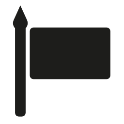 フラグ黒ツール図形無料アイコン