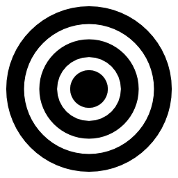 ターゲットの同心円シンボル無料アイコン