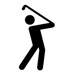 ゴルフプレーヤー無料アイコン