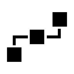 3つの正方形ブロック方式無料アイコン