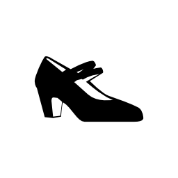 フラメンコ女性靴側表示無料アイコン