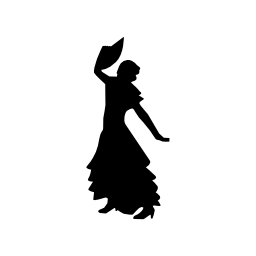 無料のアイコンをダンスフラメンコ女性女性のシルエット
