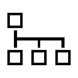 4つの正方形のグラフィック無料アイコン