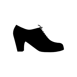 側面ビュー無料アイコンから女性のフラメンコダンサー黒靴