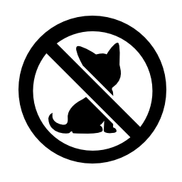 ペット禁止標識無料アイコン