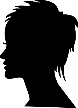 側面ビュー女性ヘッドシルエット無料アイコンを短い髪雌性 人間 無料アイコンを集めたアイコン専門のフリーアイコンボックス