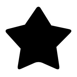 星の黒い図形シンボル無料アイコン