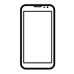 無料アイコンの大画面の携帯電話のデザイン