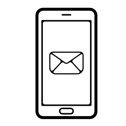 携帯電話スクリーンの無料アイコンメール封筒バックシンボル