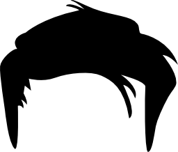 男性ショートヘア図形無料アイコン