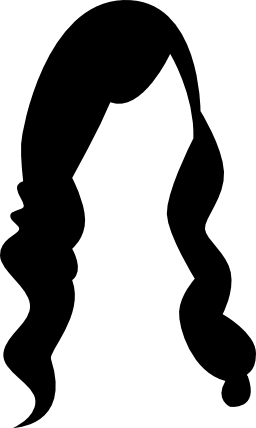 女性の長い髪の無料のアイコン