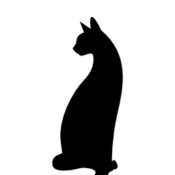 猫の形の無料のアイコン