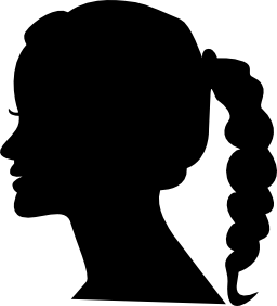 女性の頭部の無料アイコン