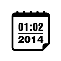 20142月カレンダーページ無料アイコン