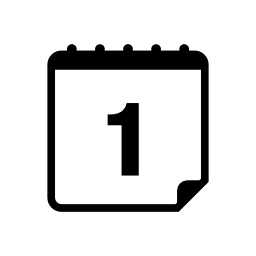 最初毎日カレンダーページインターフェイスのシンボル数1無料アイコン インターフェース 無料アイコンを集めたアイコン専門のフリーアイコンボックス