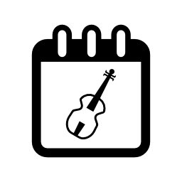 ギタークラス毎日カレンダーページ無料アイコン上の日付の日