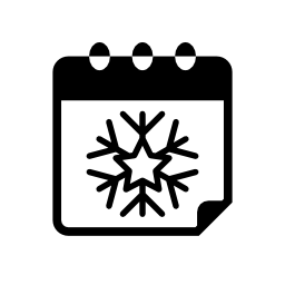 クリスマスインタフェースシンボル無料アイコンの冬の雪の日
