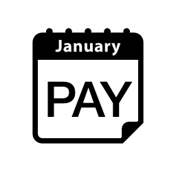 支払い月カレンダーページアラーム無料アイコン