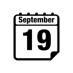 9月29日カレンダーページ無料アイコン