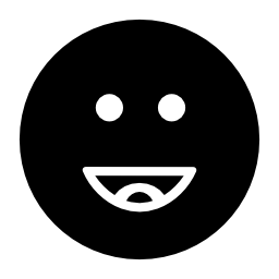 幸せな笑顔絵文字平方無料のアイコン
