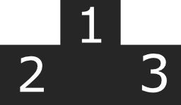 無料ベクター形式のアイコンの最大のデータベース3無料アイコンに1から番号を持つスポーツ能力表彰台