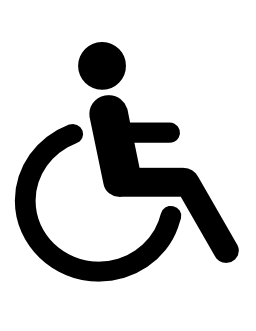 車椅子事故無料アイコン